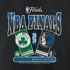 Fanatics Boston Celtics vs. Dallas Mavericks 2024 NBA Finals Matchup Drive To The Basket T-Shirt