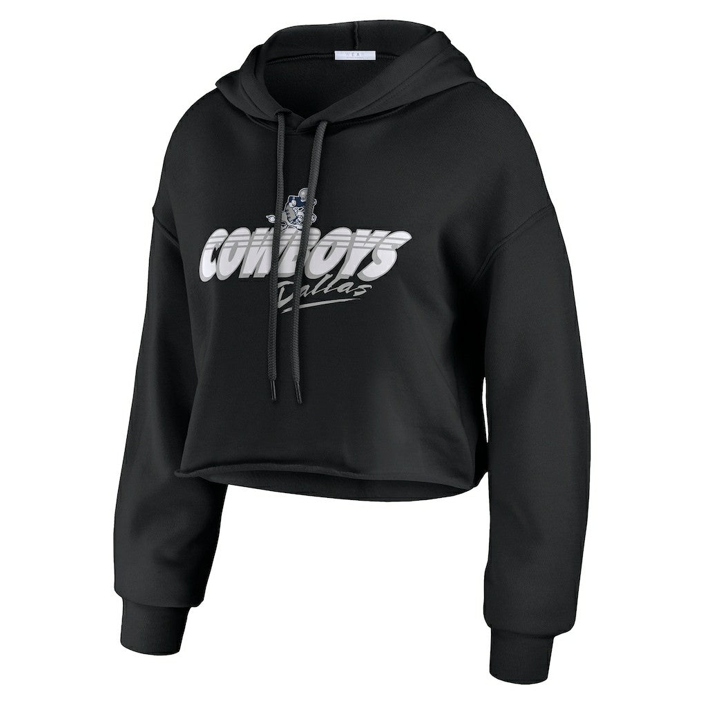 WEAR by Erin Andrews Women's Prime Cropped Pullover Hoodie - Dallas Cowboys Hoodies