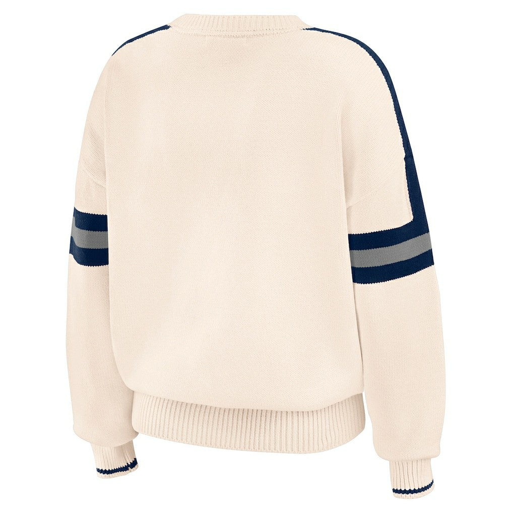 WEAR by Erin Andrews Women's Stripe Pullover Sweater - Dallas Cowboys Pullover