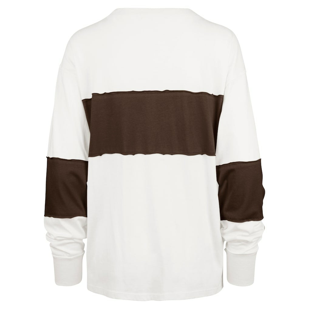 '47 Women's Clubhouse Pride Taylor Long Sleeve T-Shirt - Cleveland Browns T-shirts