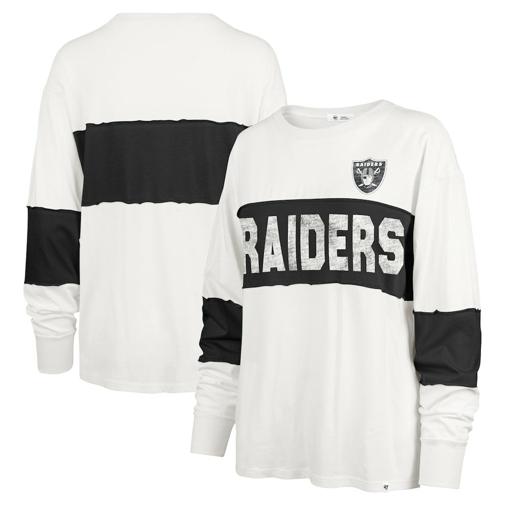 '47 Women's Clubhouse Pride Taylor Long Sleeve T-Shirt - Las Vegas Raiders T-shirts