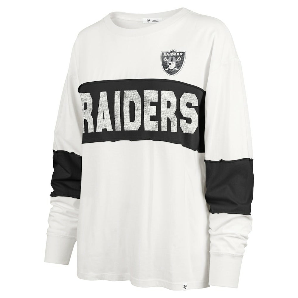 '47 Women's Clubhouse Pride Taylor Long Sleeve T-Shirt - Las Vegas Raiders T-shirts