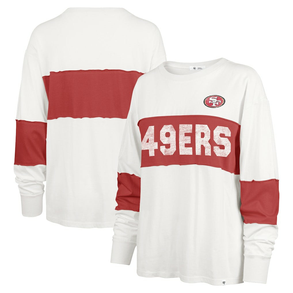 '47 Women's Clubhouse Pride Taylor Long Sleeve T-Shirt - San Francisco 49ers T-shirts