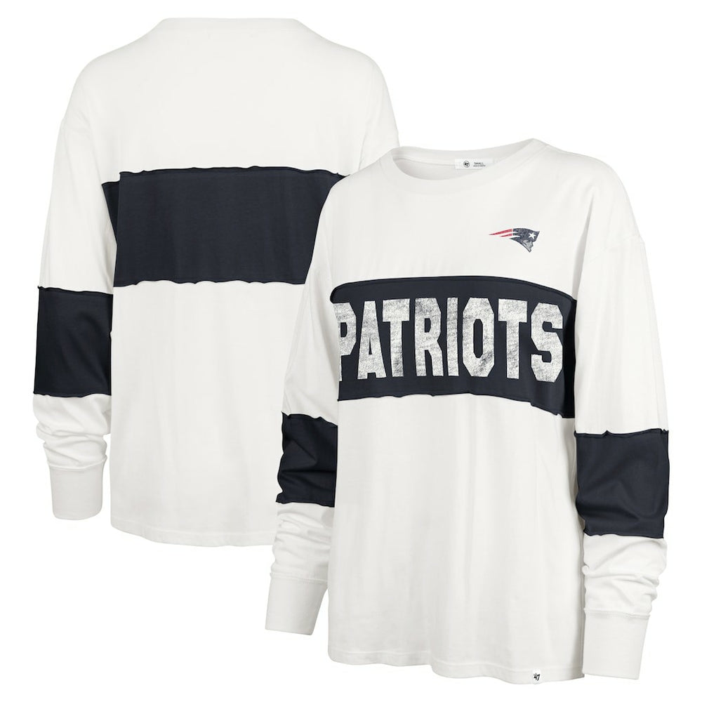 '47 Women's Clubhouse Pride Taylor Long Sleeve T-Shirt - New England Patriots T-shirts