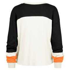 '47 Women's Double Header Curve Raglan Long Sleeve Crop Top - Cincinnati Bengals Tops