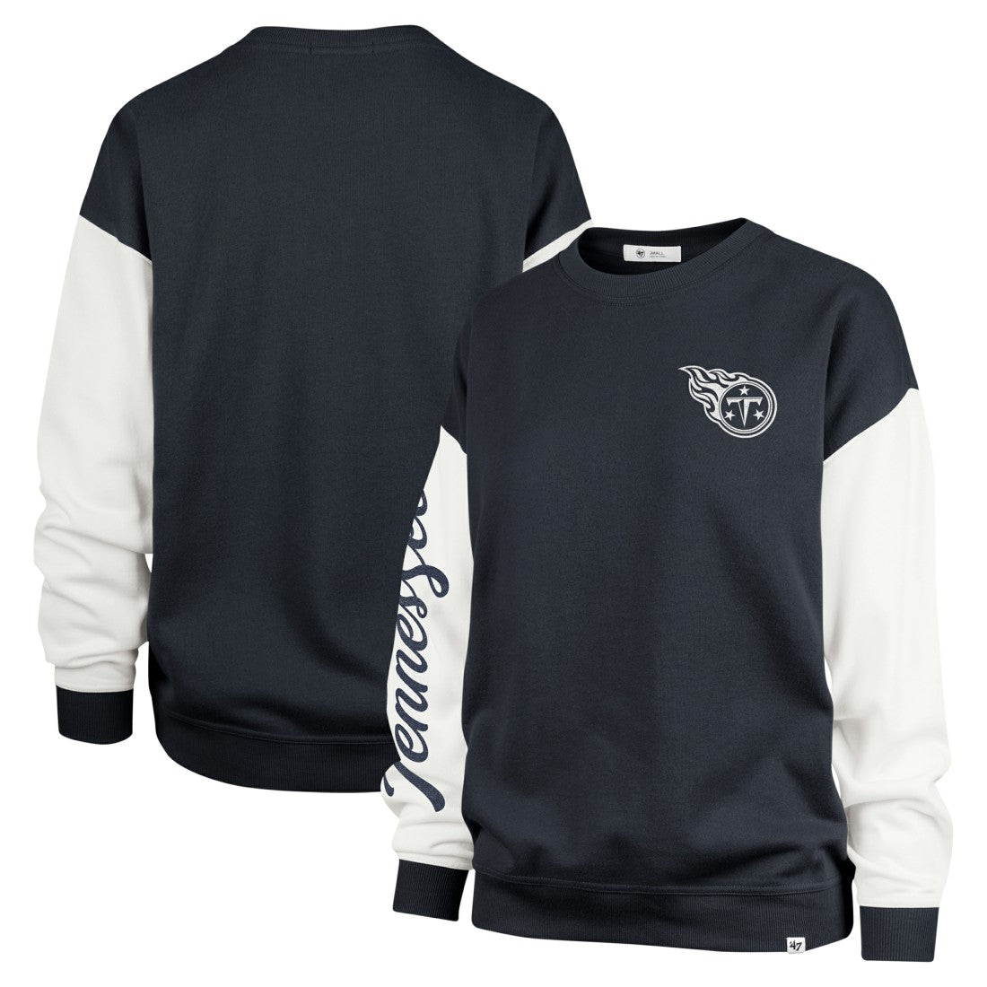 '47 Women's Double Header Rise Andie Pullover Sweatshirt - Tennessee Titans Pullover