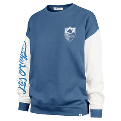 '47 Women's Double Header Rise Andie Pullover Sweatshirt - Los Angeles Chargers Pullover