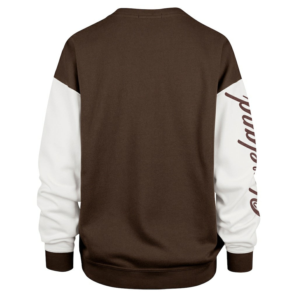 '47 Women's Double Header Rise Andie Pullover Sweatshirt - Cleveland Browns Pullover