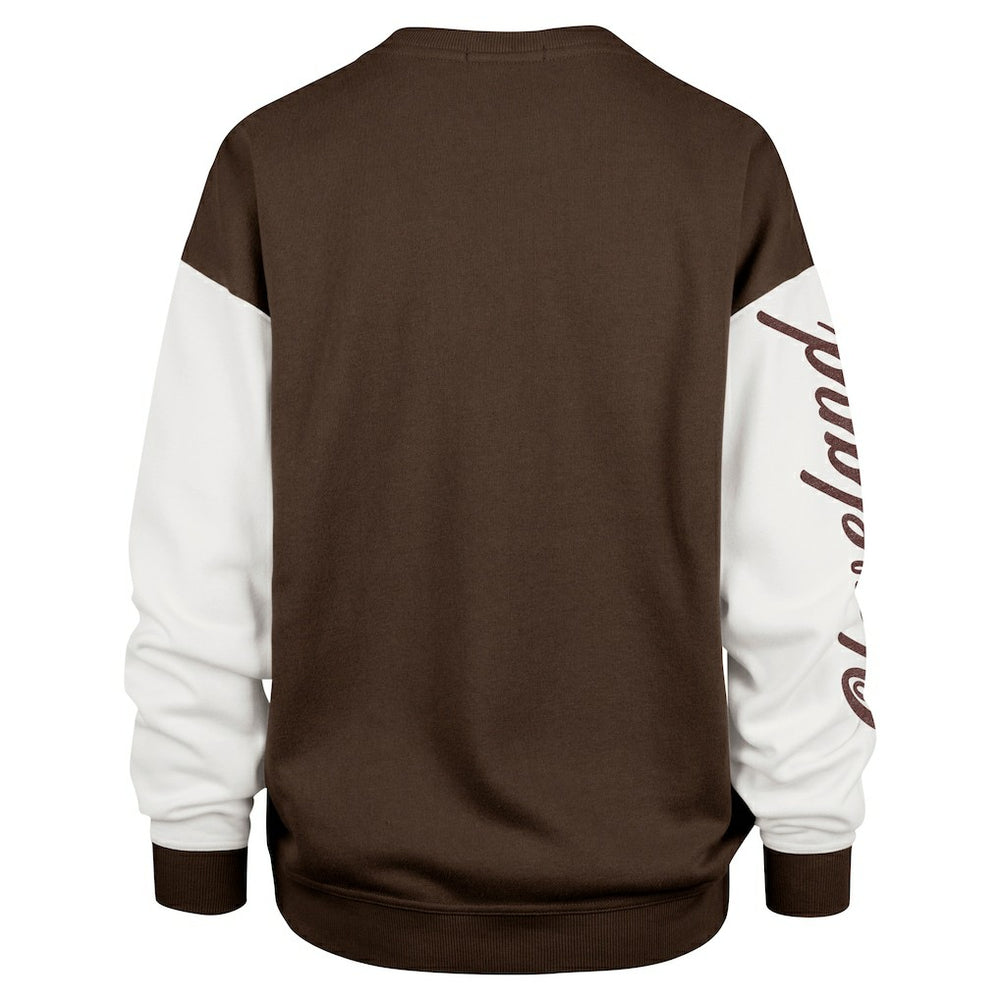 '47 Women's Double Header Rise Andie Pullover Sweatshirt - Cleveland Browns Pullover