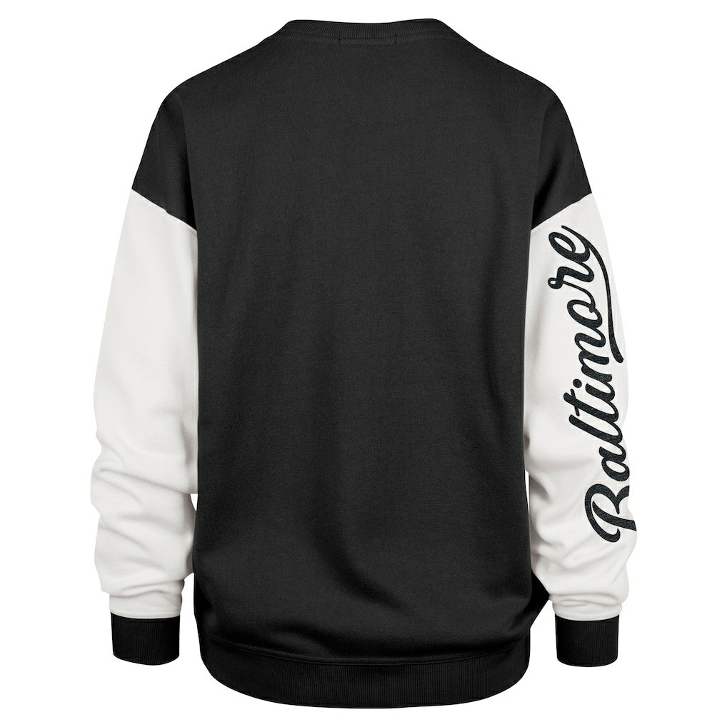 '47 Women's Double Header Rise Andie Pullover Sweatshirt - Baltimore Ravens Pullover