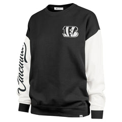 '47 Women's Double Header Rise Andie Pullover Sweatshirt - Cincinnati Bengals Pullover