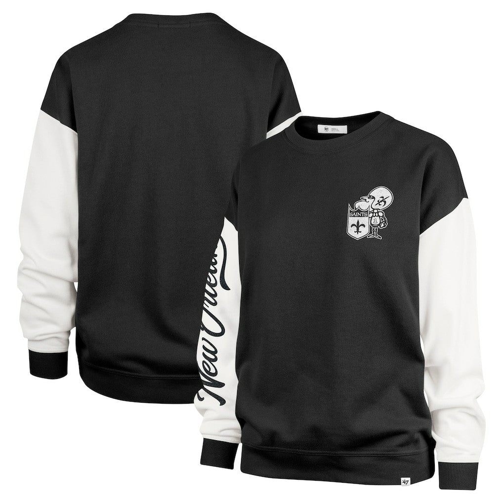 '47 Women's Double Header Rise Andie Pullover Sweatshirt - New Orleans Saints Pullover
