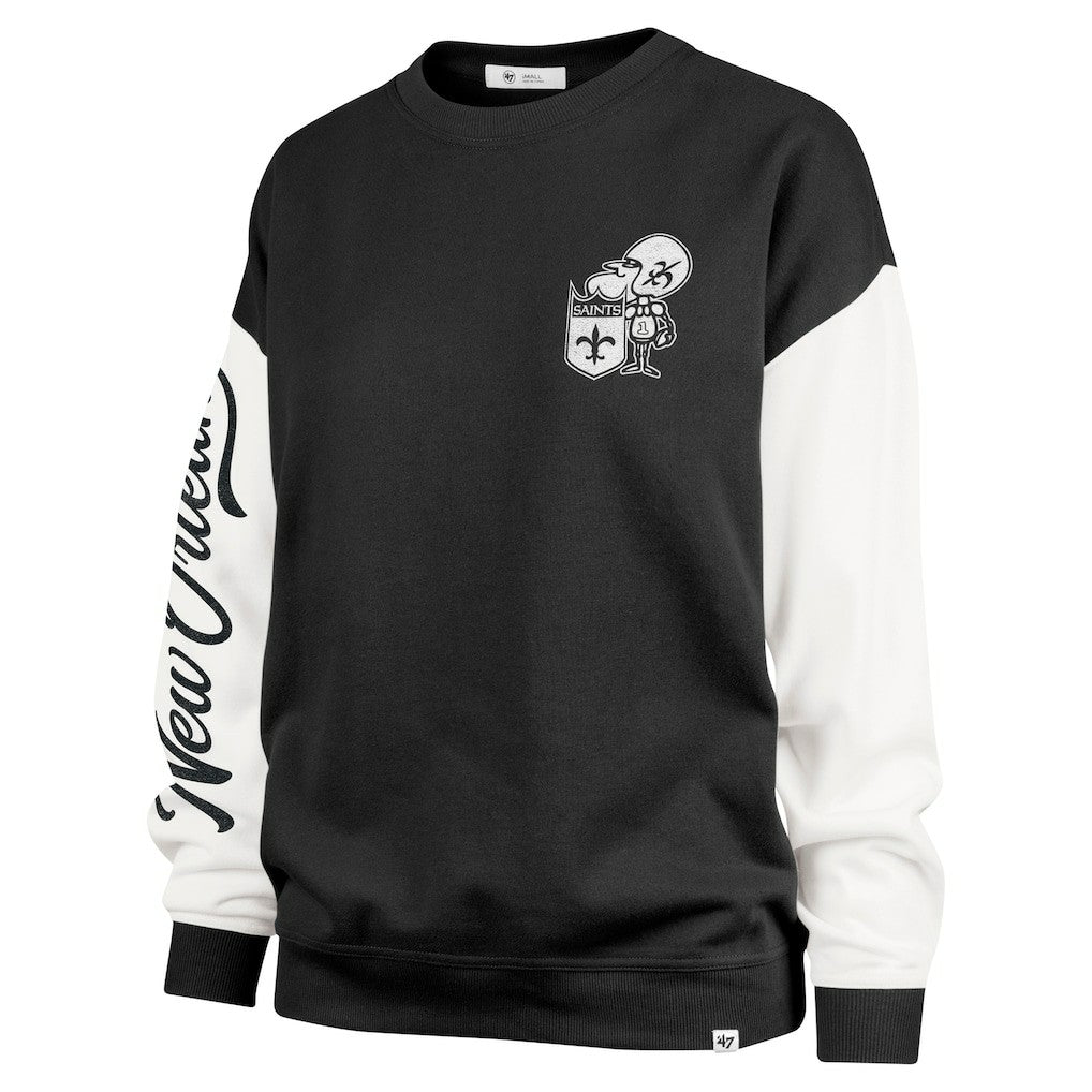 '47 Women's Double Header Rise Andie Pullover Sweatshirt - New Orleans Saints Pullover
