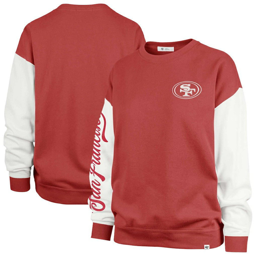 '47 Women's Double Header Rise Andie Pullover Sweatshirt - San Francisco 49ers Pullover