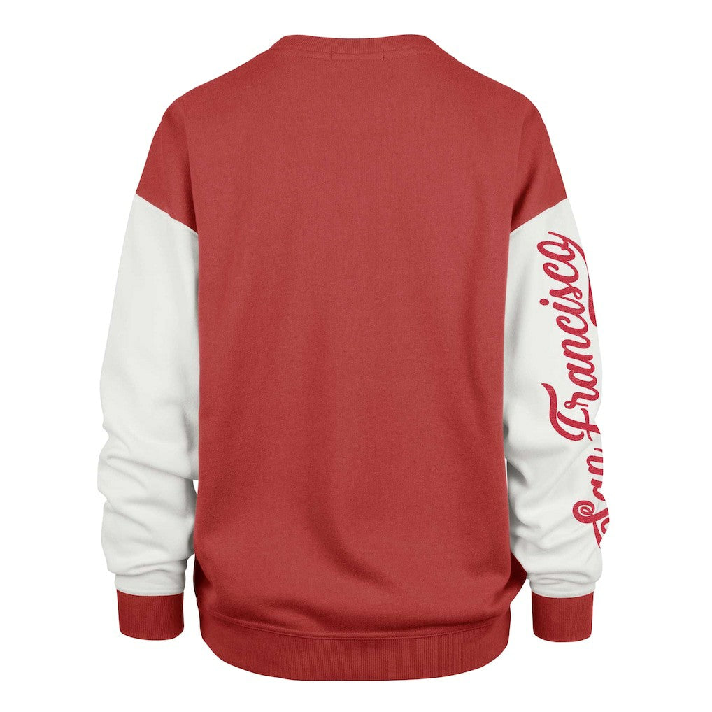 '47 Women's Double Header Rise Andie Pullover Sweatshirt - San Francisco 49ers Pullover