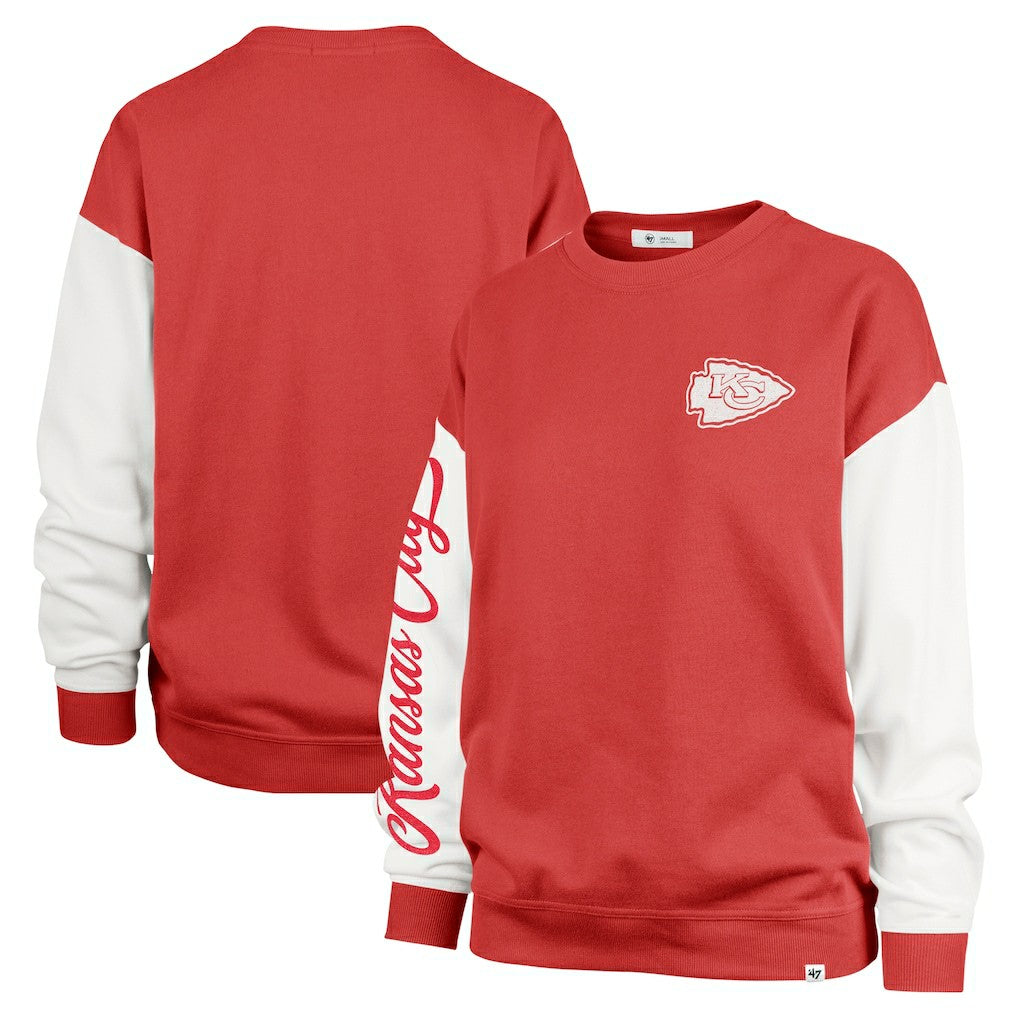 '47 Women's Double Header Rise Andie Pullover Sweatshirt - Kansas City Chiefs Pullover