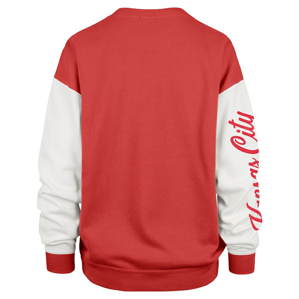 '47 Women's Double Header Rise Andie Pullover Sweatshirt - Kansas City Chiefs Pullover