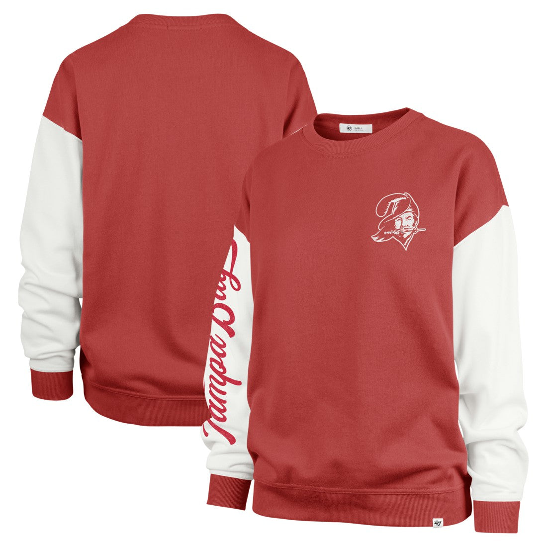 '47 Women's Double Header Rise Andie Pullover Sweatshirt - Tampa Bay Buccaneers Pullover