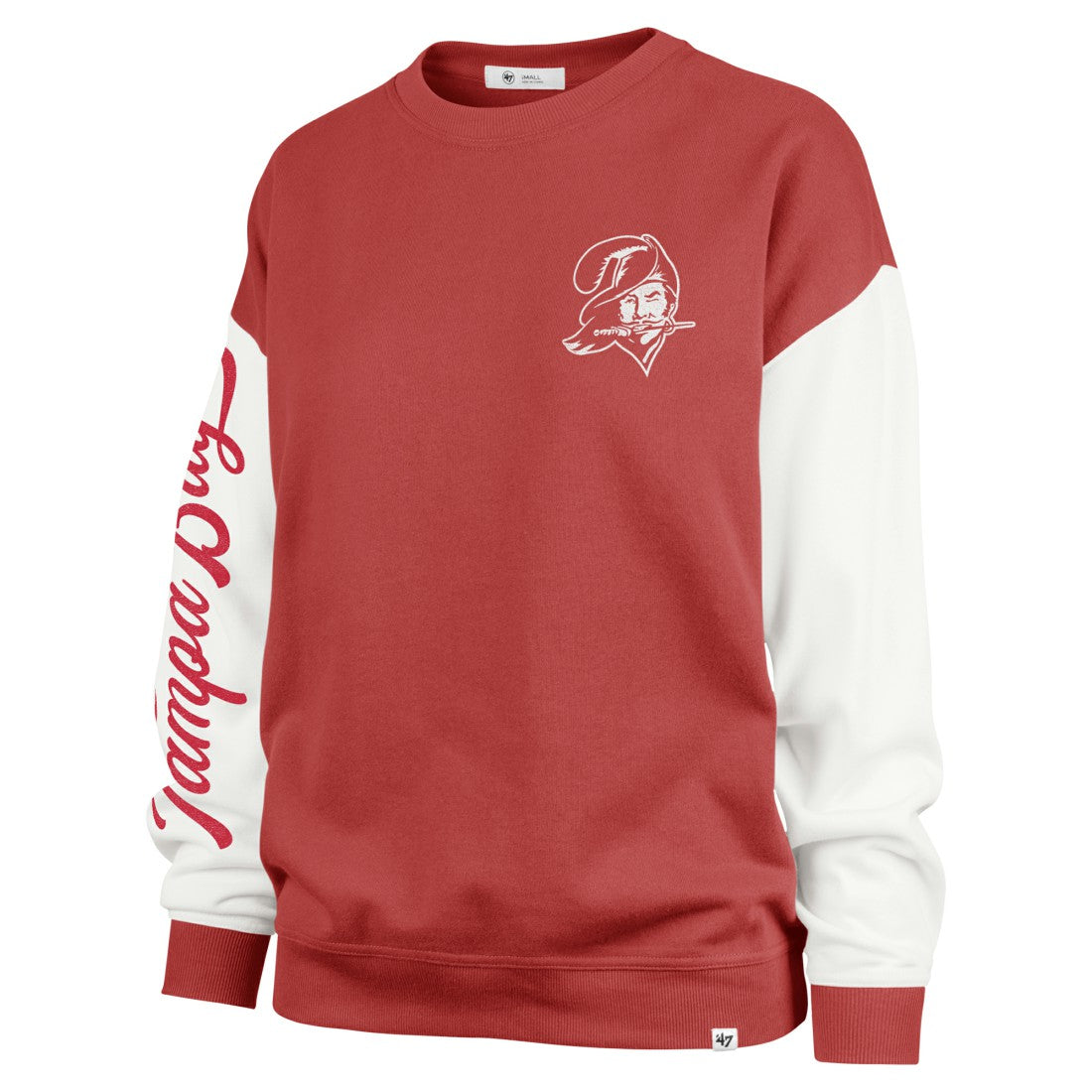 '47 Women's Double Header Rise Andie Pullover Sweatshirt - Tampa Bay Buccaneers Pullover