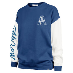 '47 Women's Double Header Rise Andie Pullover Sweatshirt - New England Patriots Pullover