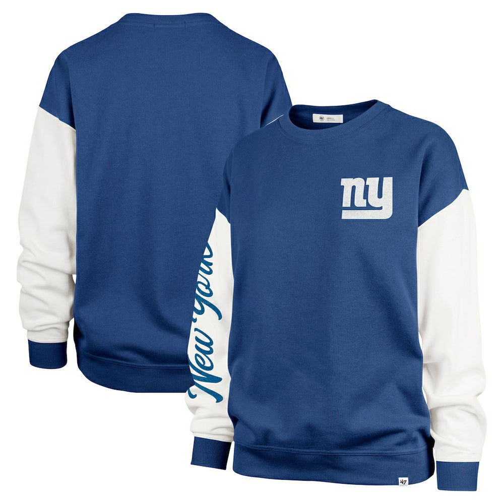 '47 Women's Double Header Rise Andie Pullover Sweatshirt - New York Giants Pullover