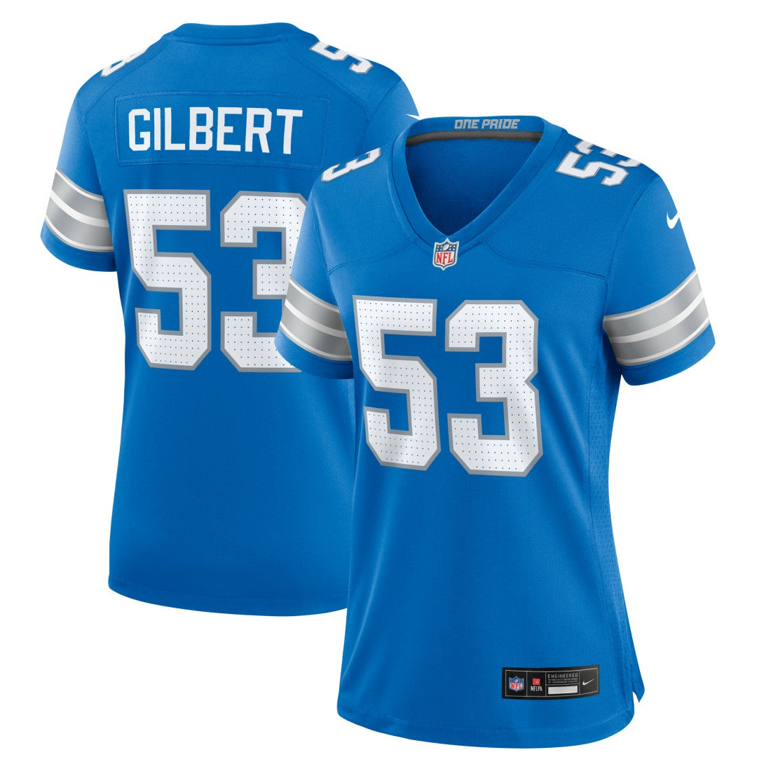 DaRon Gilbert  Women's Game Jersey - Detroit Lions Jerseys