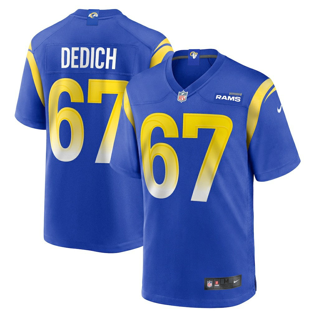 Justin Dedich  Game Jersey - Los Angeles Rams Jerseys
