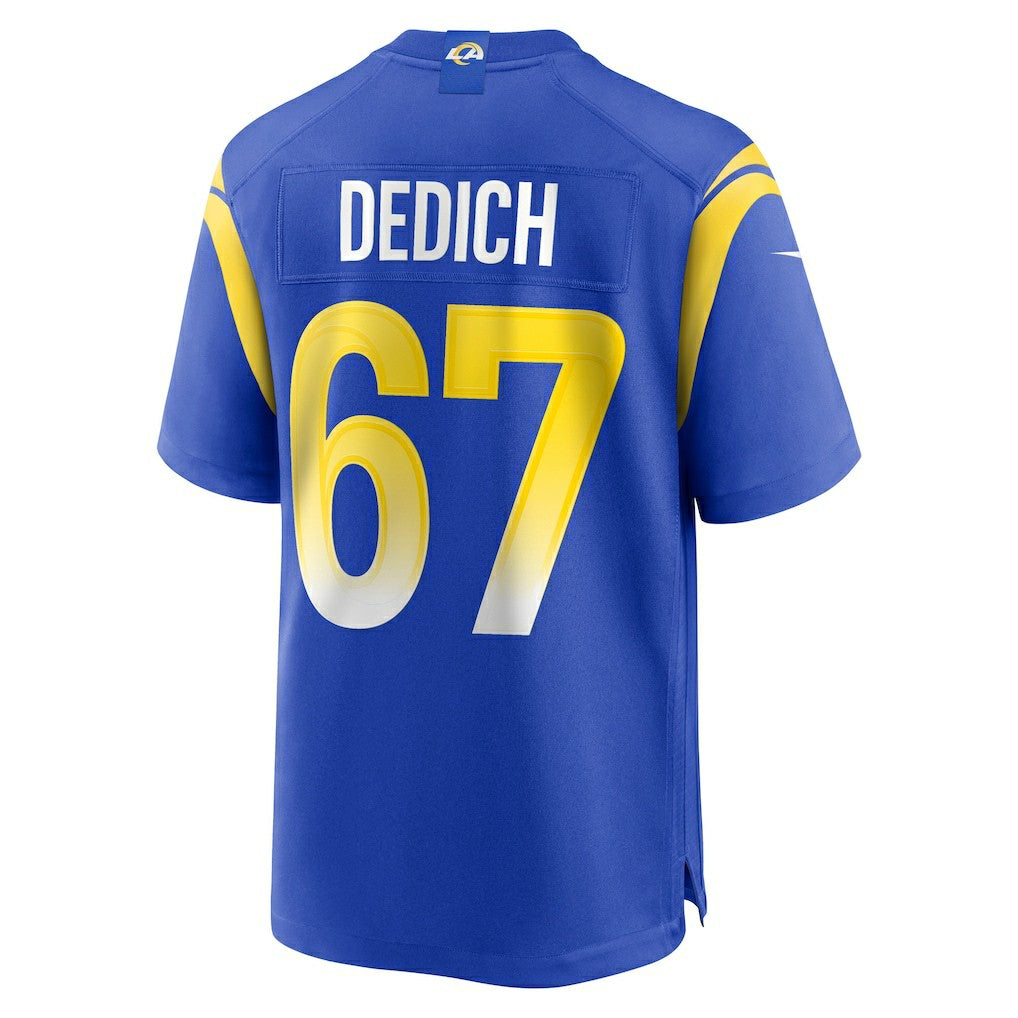 Justin Dedich  Game Jersey - Los Angeles Rams Jerseys