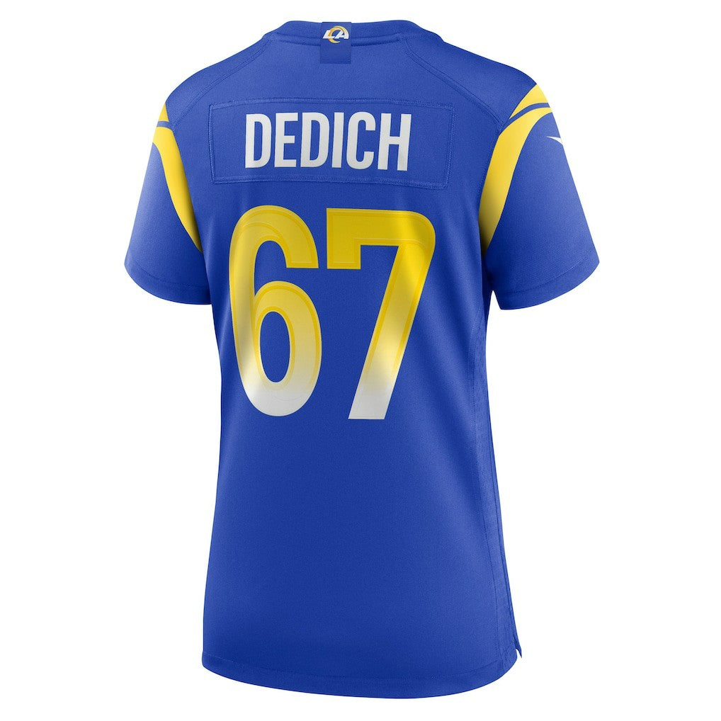 Justin Dedich  Women's Game Jersey - Los Angeles Rams Jerseys