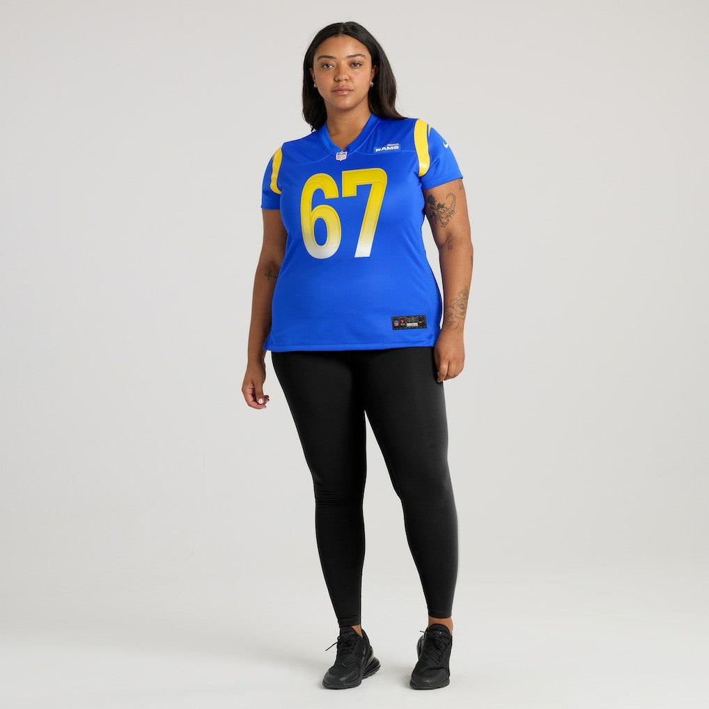 Justin Dedich  Women's Game Jersey - Los Angeles Rams Jerseys