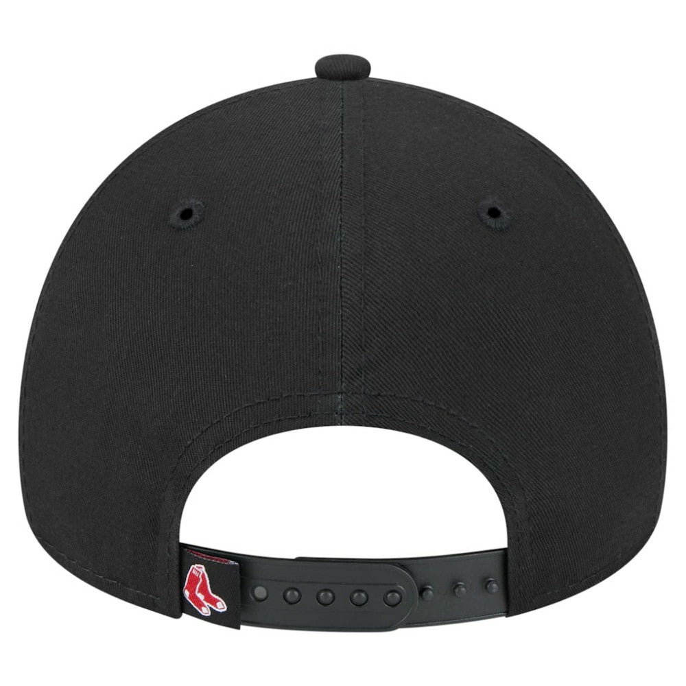 Black Boston Red Sox New Era 9FORTY A-Frame Adjustable Hat