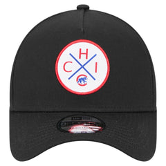 Black Chicago Cubs New Era 9FORTY A-Frame Adjustable Hat