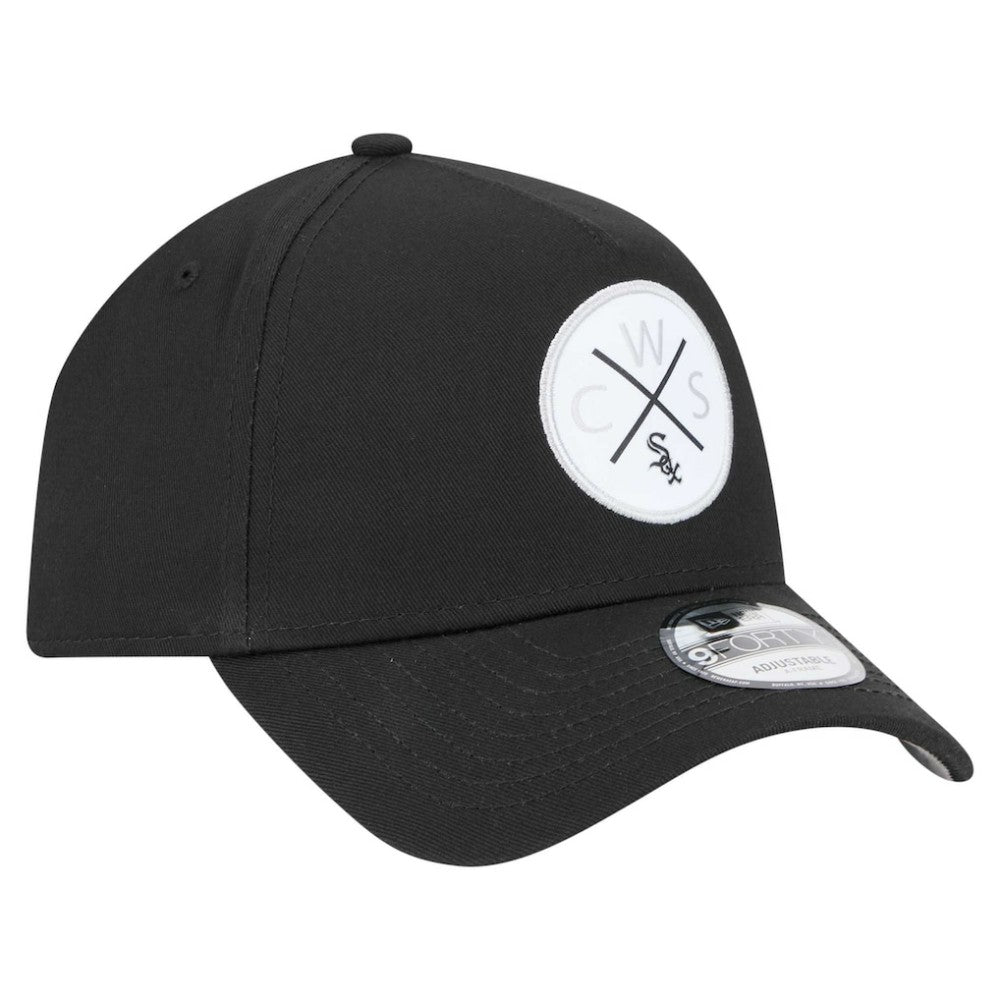 Black Chicago White Sox New Era 9FORTY A-Frame Adjustable Hat
