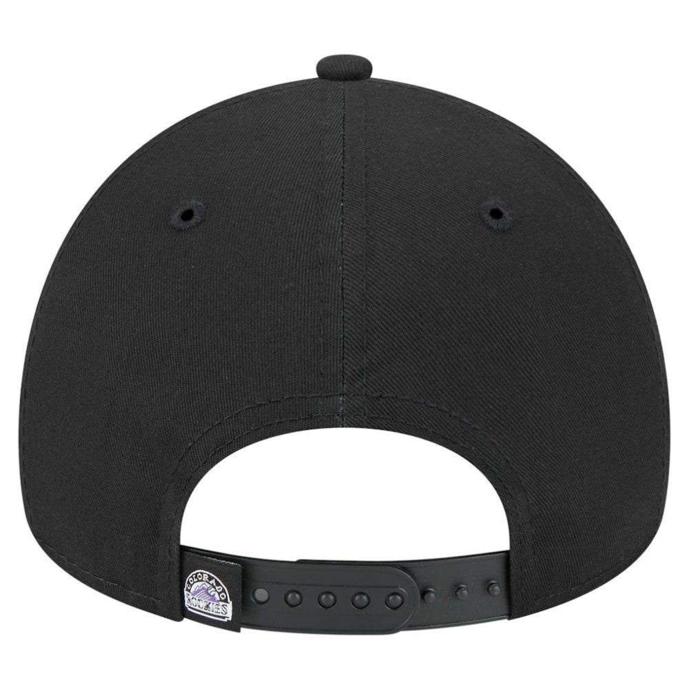 Black Colorado Rockies New Era 9FORTY A-Frame Adjustable Hat