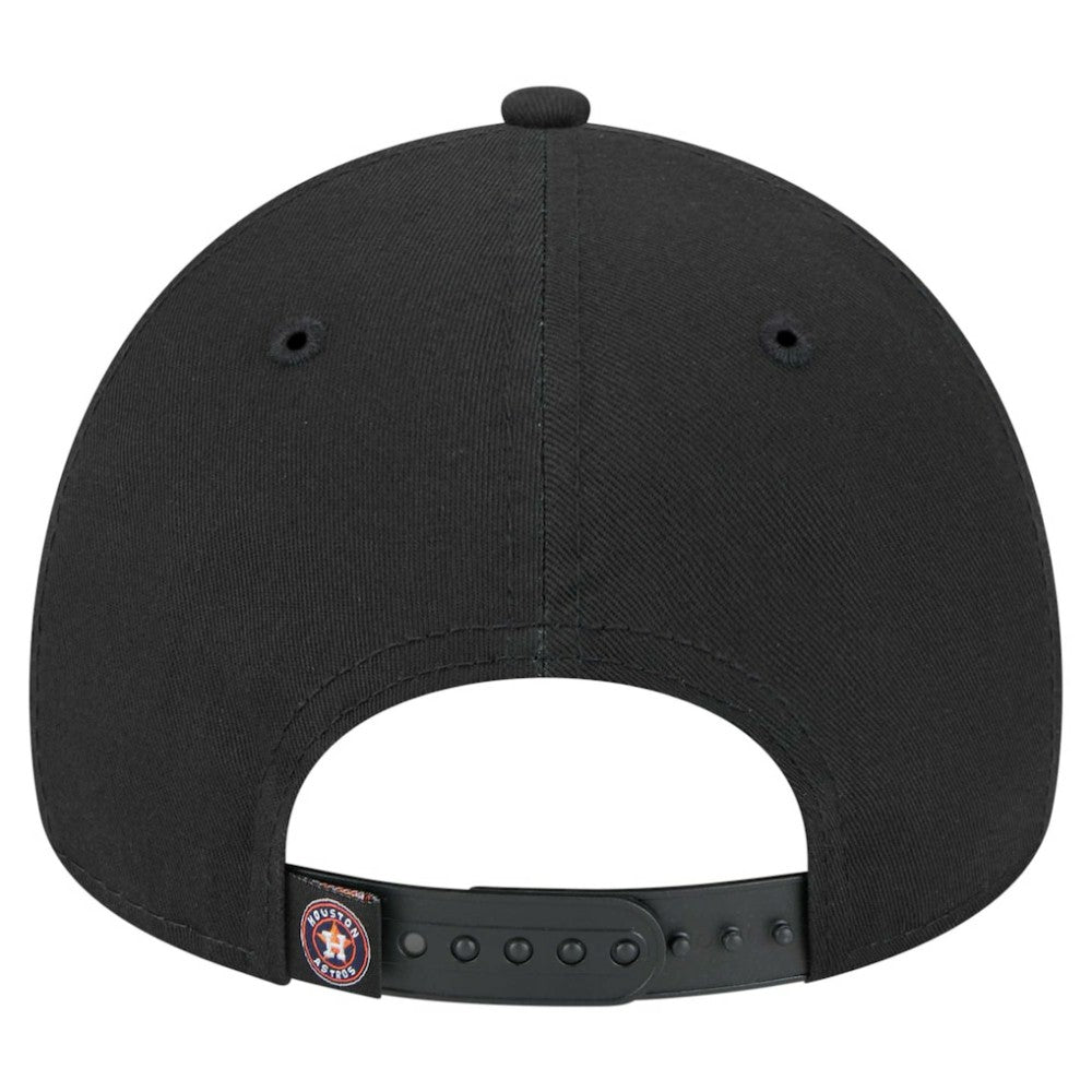 Black Houston Astros New Era 9FORTY A-Frame Adjustable Hat