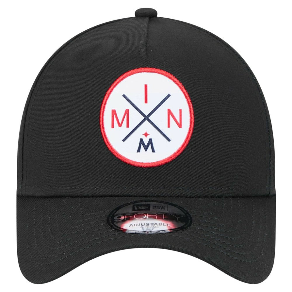 Black Minnesota Twins New Era 9FORTY A-Frame Adjustable Hat