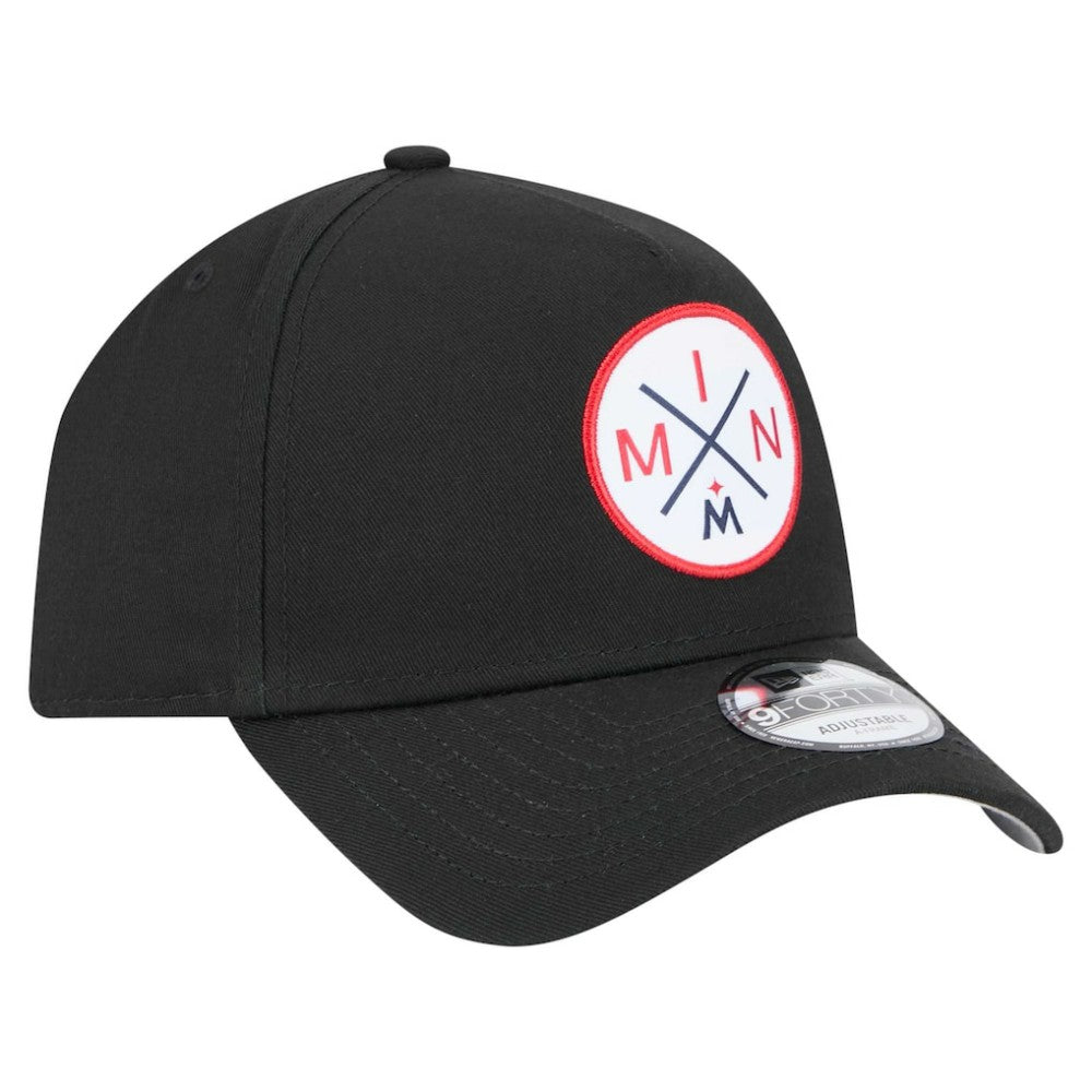 Black Minnesota Twins New Era 9FORTY A-Frame Adjustable Hat