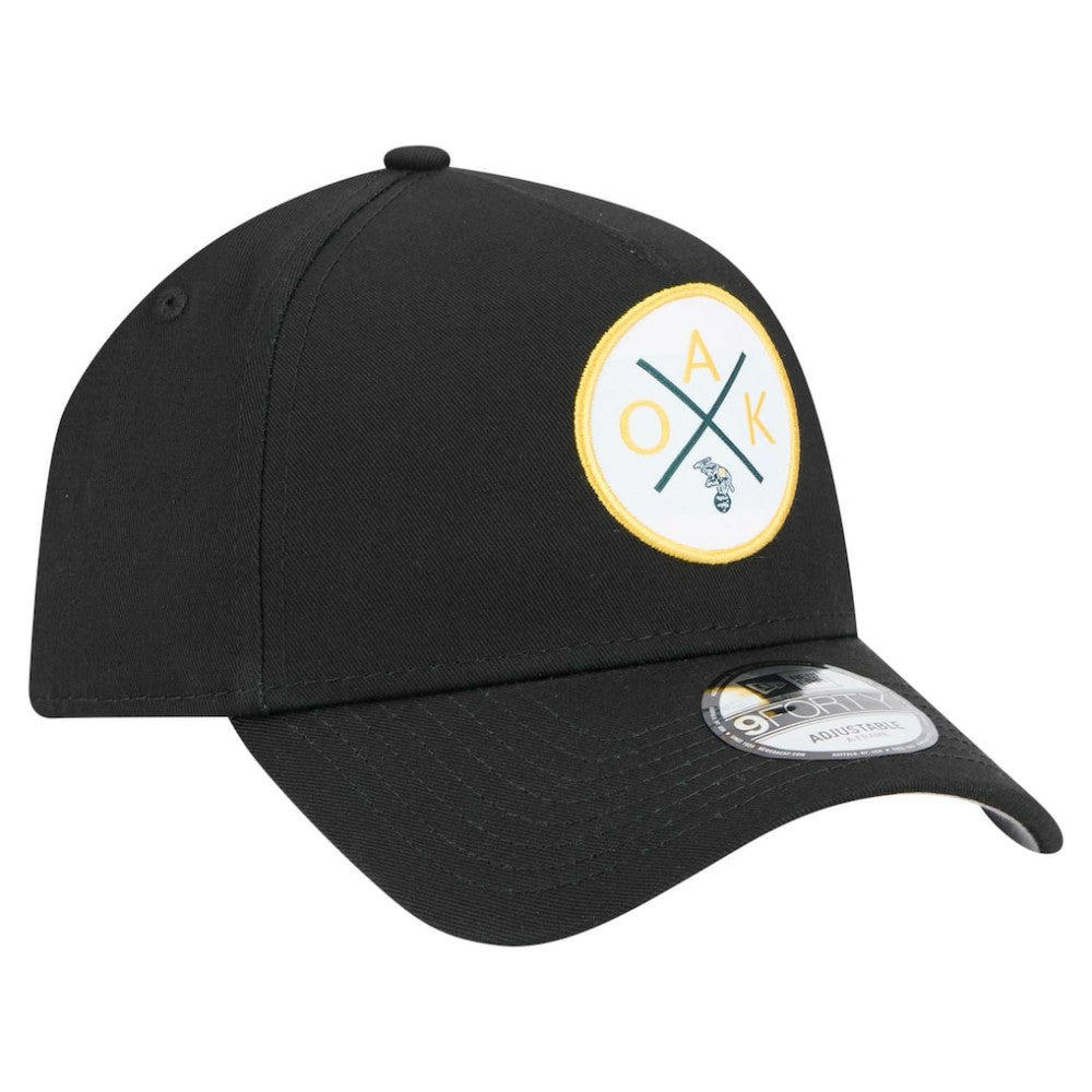 Black Oakland Athletics New Era 9FORTY A-Frame Adjustable Hat