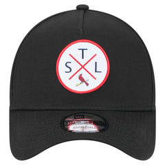 Black St. Louis Cardinals New Era 9FORTY A-Frame Adjustable Hat