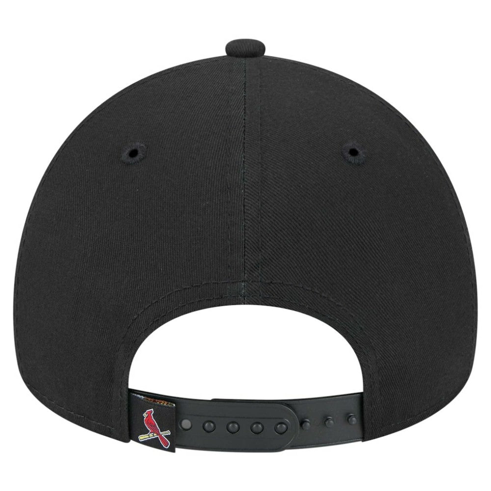 Black St. Louis Cardinals New Era 9FORTY A-Frame Adjustable Hat