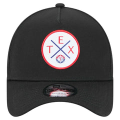 Black Texas Rangers New Era 9FORTY A-Frame Adjustable Hat