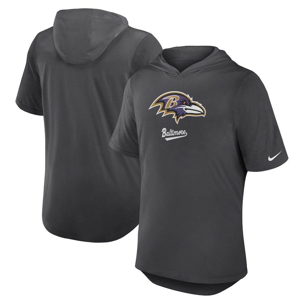 Tri-Blend Performance Hoodie T-Shirt - Baltimore Ravens Hoodies