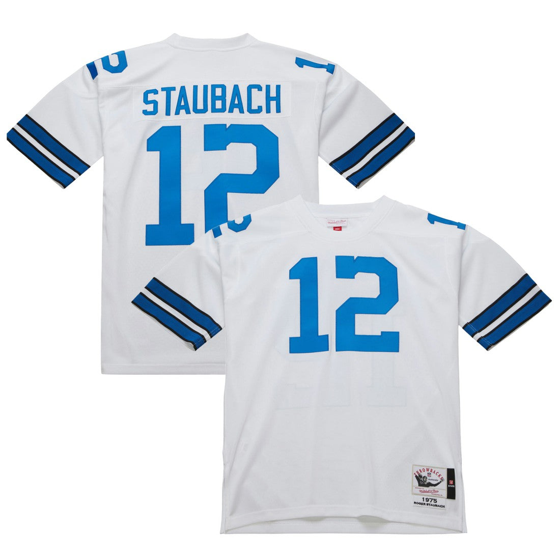 Roger Staubach  1975 Authentic Throwback Retired Player Jersey - Dallas Cowboys Jerseys