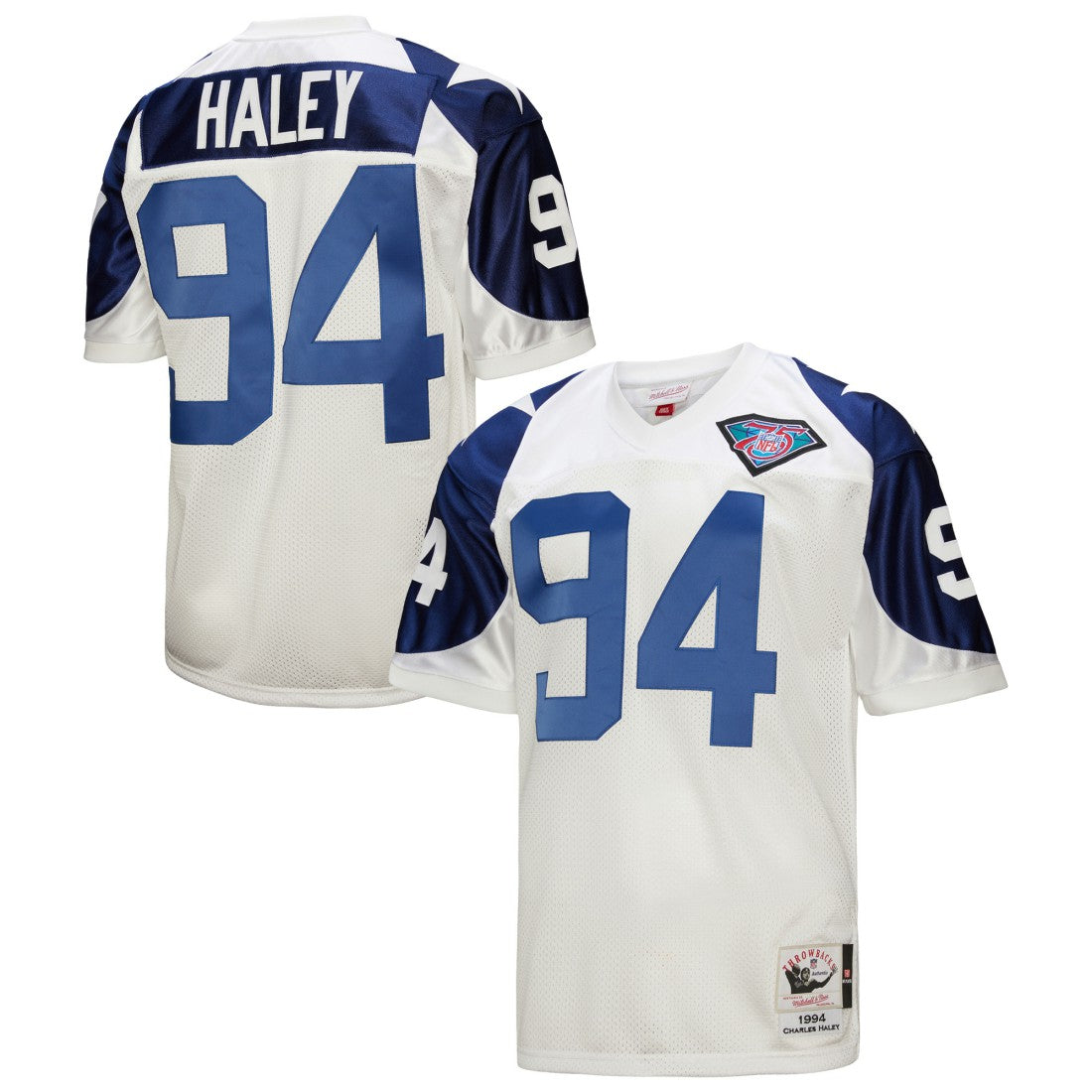 Charles Haley  1994 Authentic Throwback Retired Player Jersey - Dallas Cowboys Jerseys