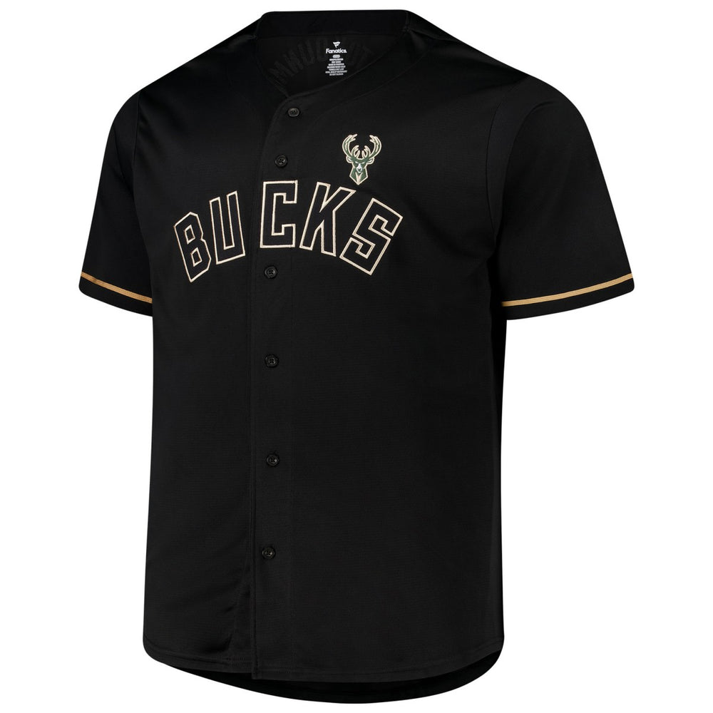 Giannis Antetokounmpo Milwaukee Bucks Profile Big & Tall Name & Number Button-Up Jersey