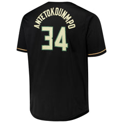 Giannis Antetokounmpo Milwaukee Bucks Profile Big & Tall Name & Number Button-Up Jersey