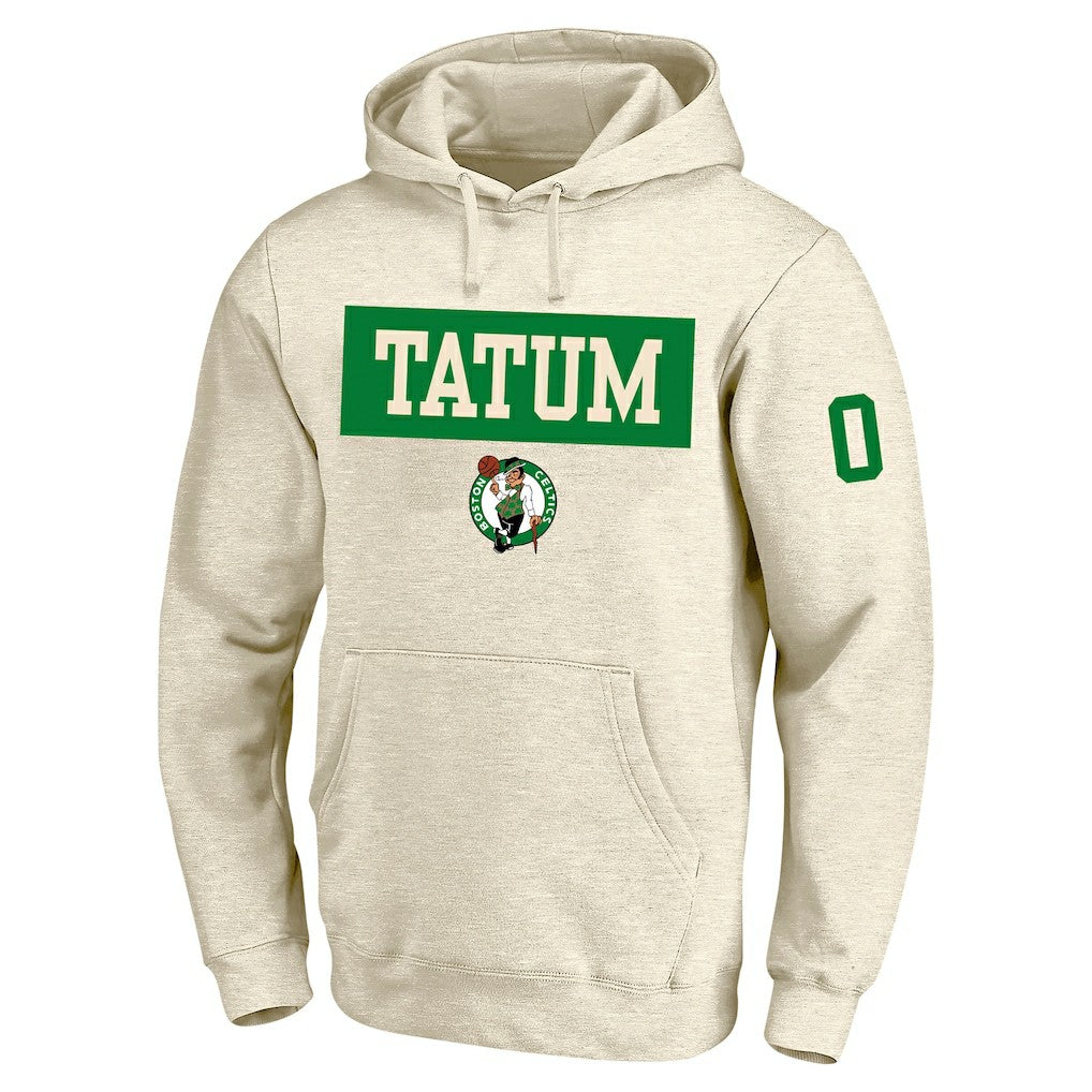 Jayson Tatum Boston Celtics Profile Big & Tall Player Double Face Tri-Blend Pullover Hoodie