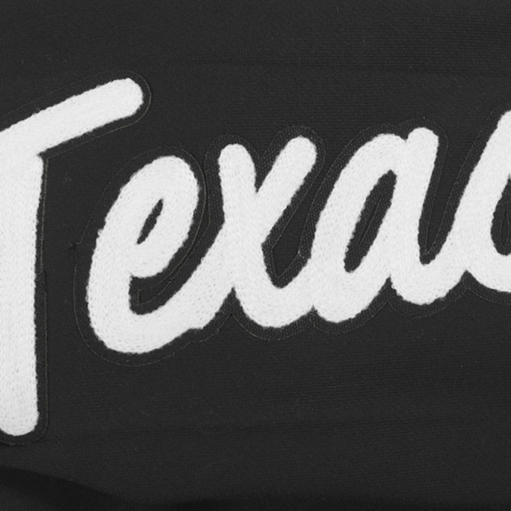 Black Texas Rangers Pro Standard Paint The City Dropped Shoulder Pullover Sweatshirt