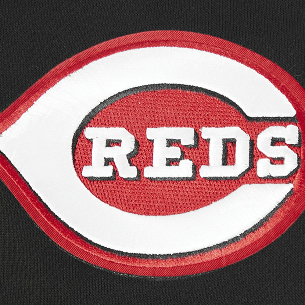 Black Cincinnati Reds Pro Standard Paint The City Dropped Shoulder Pullover Sweatshirt