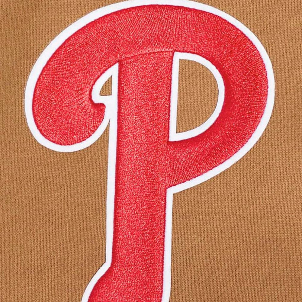 Brown Philadelphia Phillies Pro Standard Paint The City Dropped Shoulder Pullover Sweatshirt